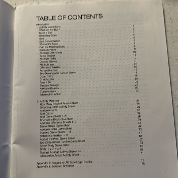 Attribute Logic Block Activities for Plastic Attribute Blocks by Don Balka. Book - Picture 8 of 11